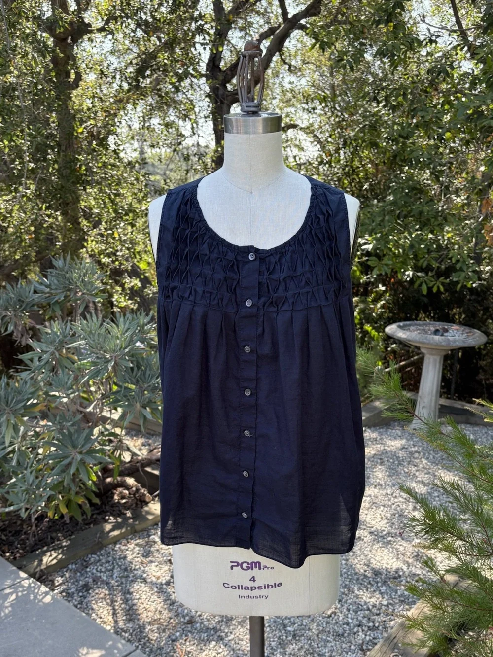 J. Crew smocked and pleated blouse - Size 2